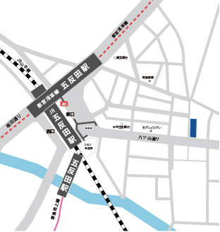 モバイルファクトリー移転先地図